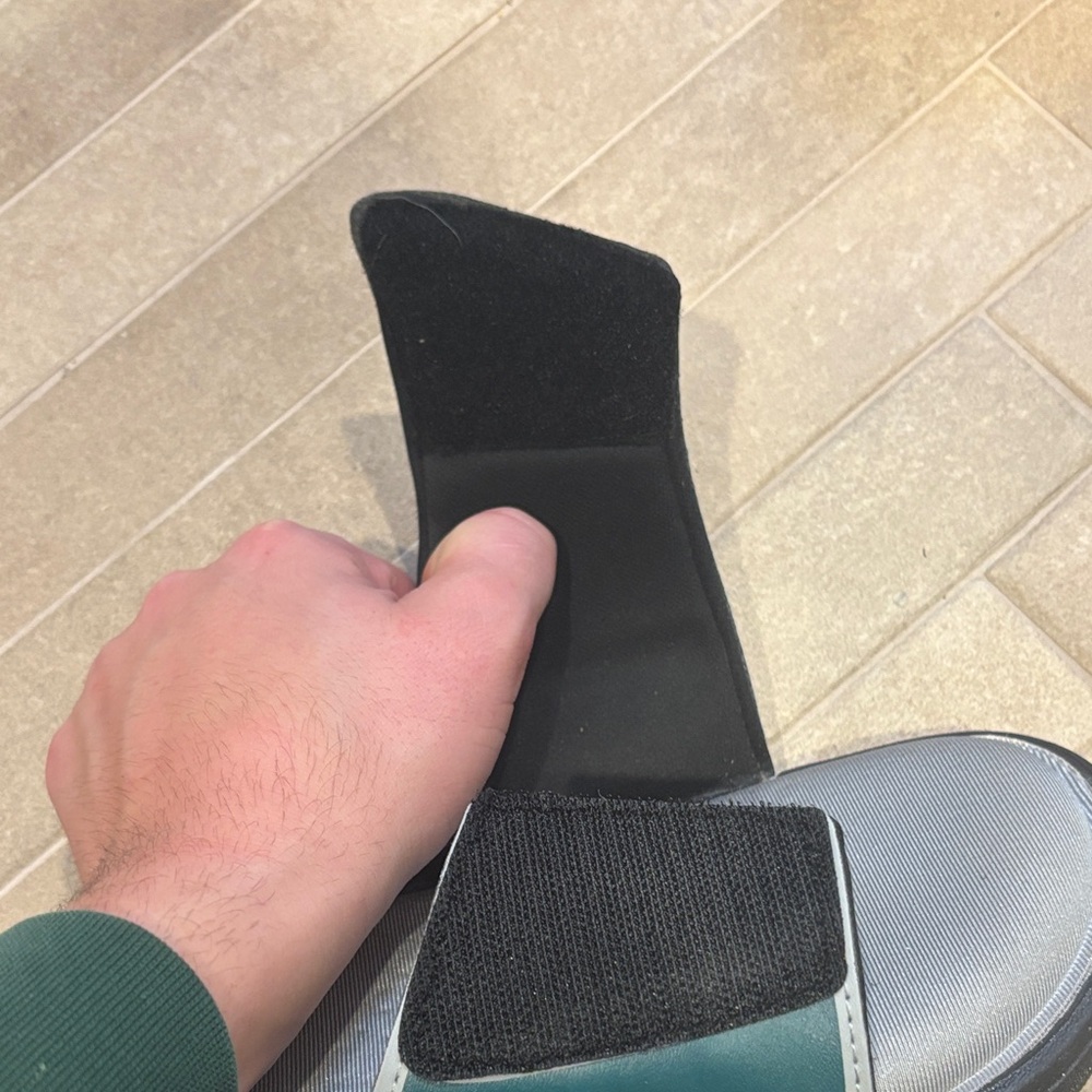Green and Gray Eagles Slide Sandals - Picture 3 of 6